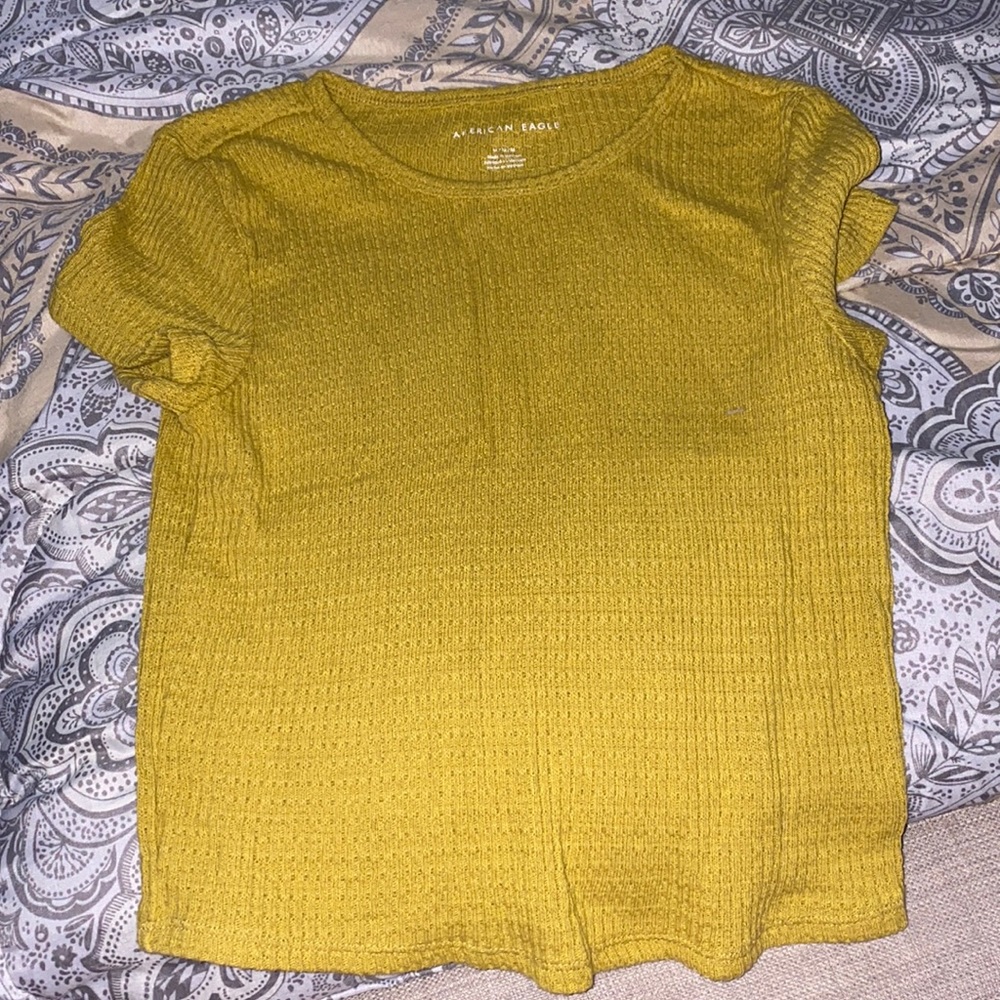 American eagle Yellow shirt